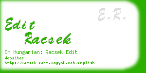 edit racsek business card